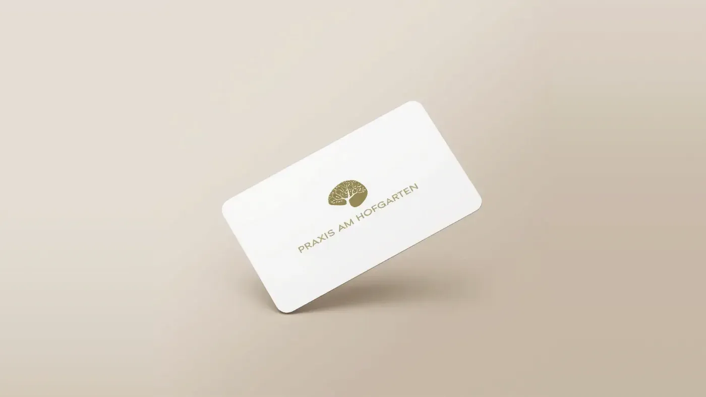 Brand Strategy: Corporate Design und Visitenkarte für Praxis Hofgarten